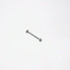 Material Aço Cirúrgico Inox -Tamanho 1,2mm de espessura e 14mm de comprimento da haste e 0,3mm da esfera (bolinha).