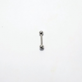 Micro Reto Aço Cirúrgico com Strass - tamanho 10mm