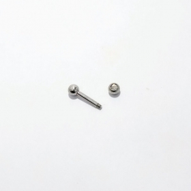 Micro Reto Aço Cirúrgico com Strass - tamanho 10mm